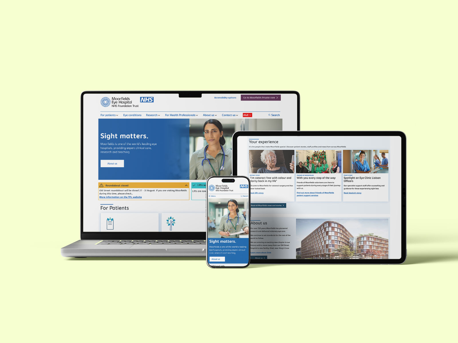 The new Moorfields NHS Trust site